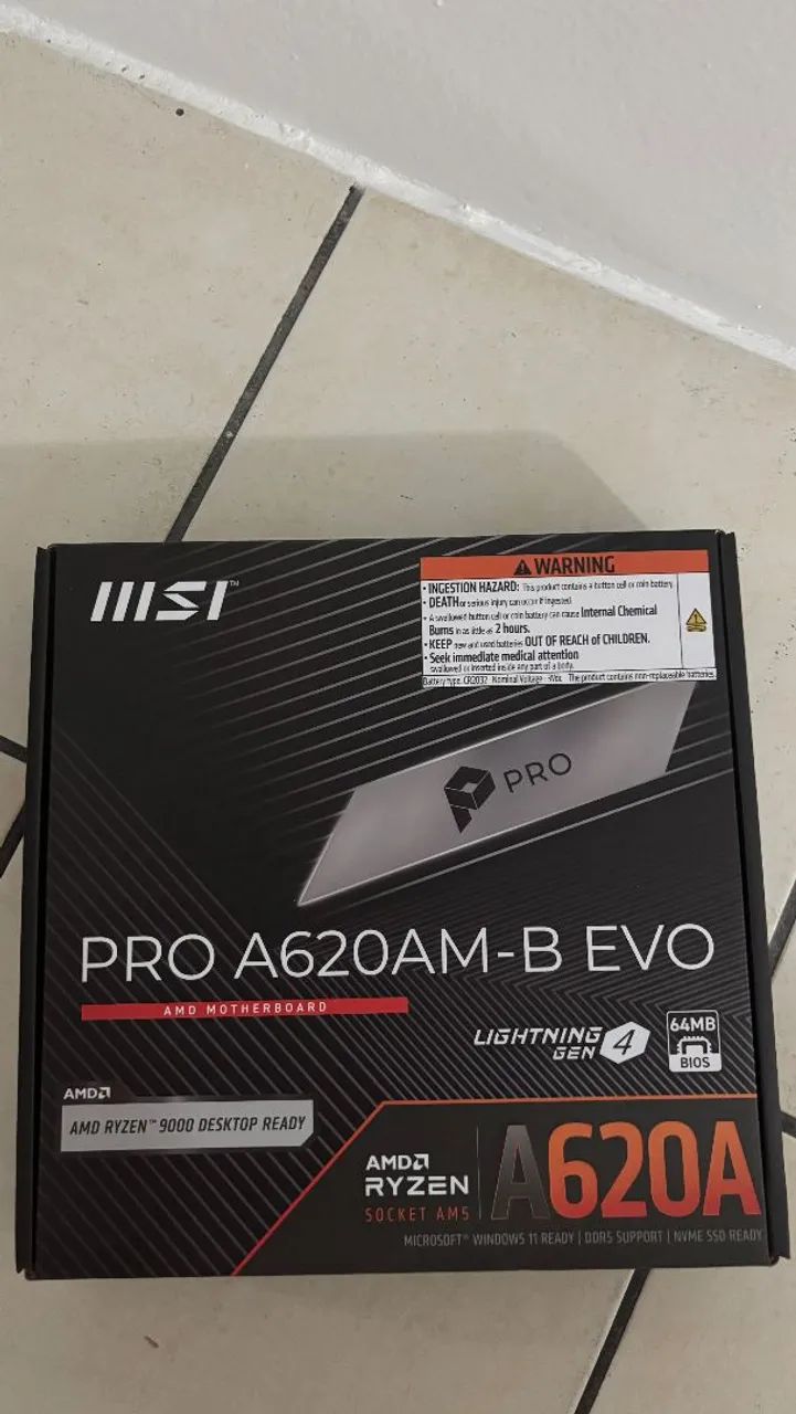 Placa mãe am5 msi a620am-b evo pro 