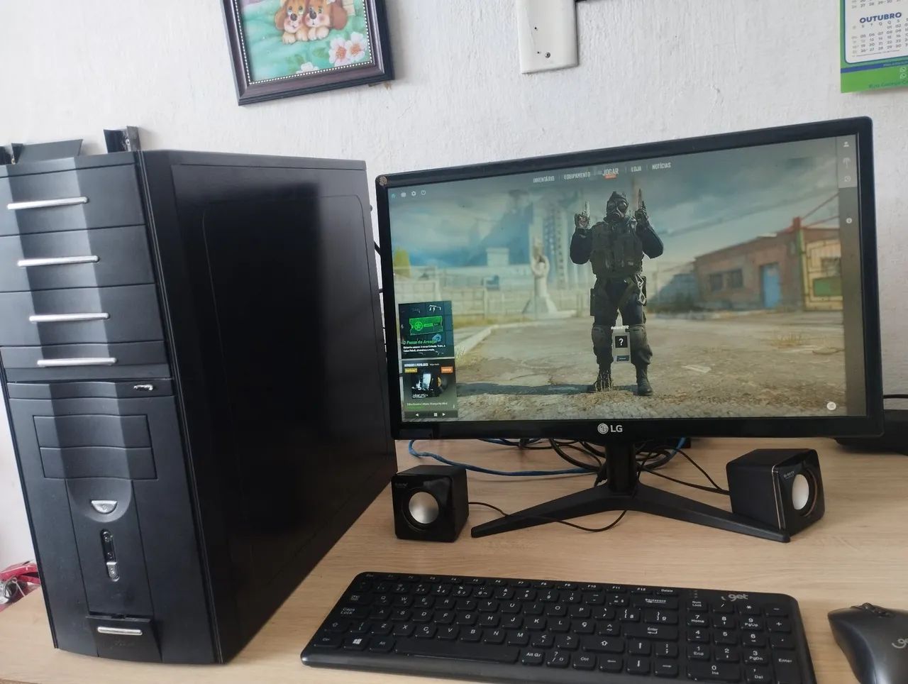 Pc Gamer de entrada ( Core i5-8400 - 12gb - SSD 240gb - Monitor 22