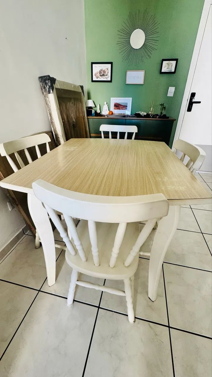 Mesa jantar 90x90 sem cadeiras  - Foto 3