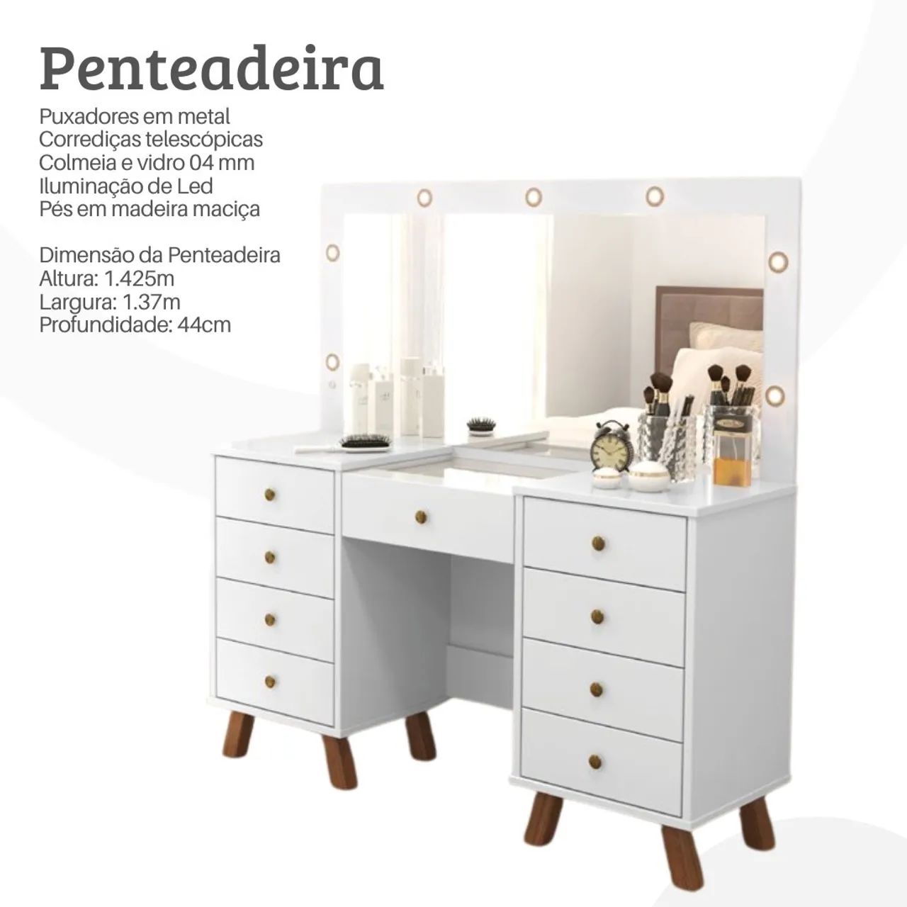 Penteadeira camarim Eloa - Promoção 
