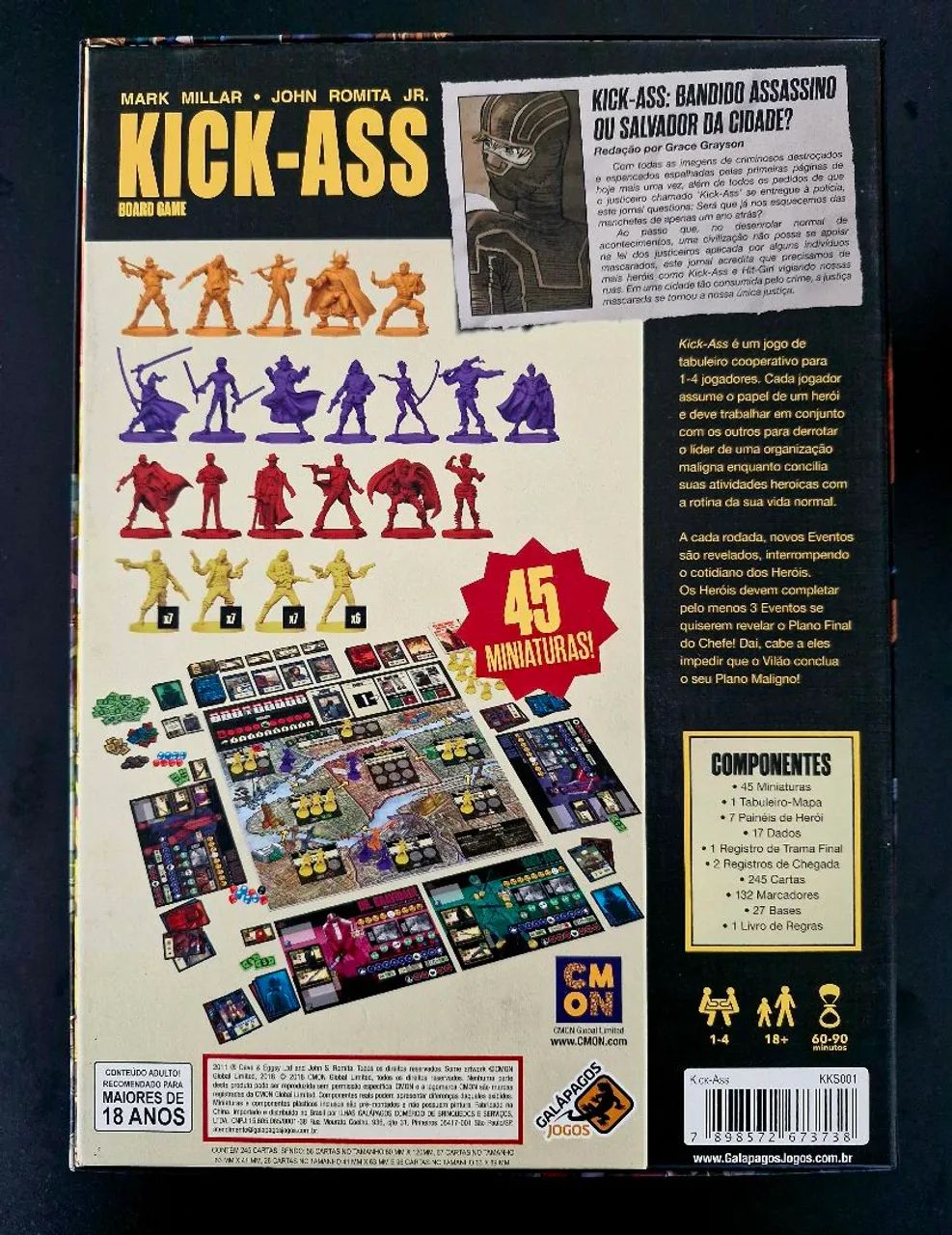 Kick-ass - Board game - Galápagos - Br/pt - Foto 3