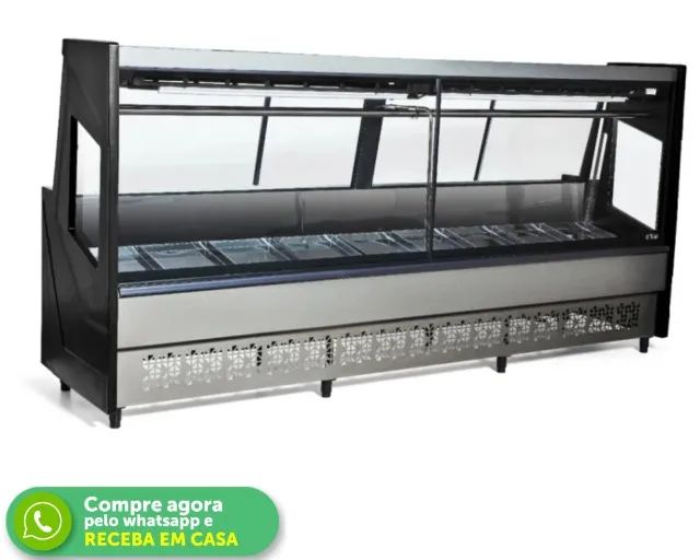 Balcão de Açougue Vidro Reto 3M Polar