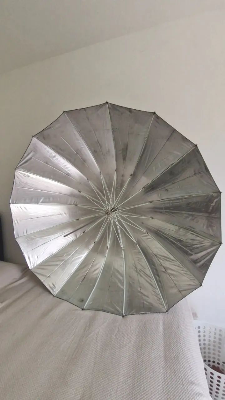 Sombrinha rebatedora prata 140 cm