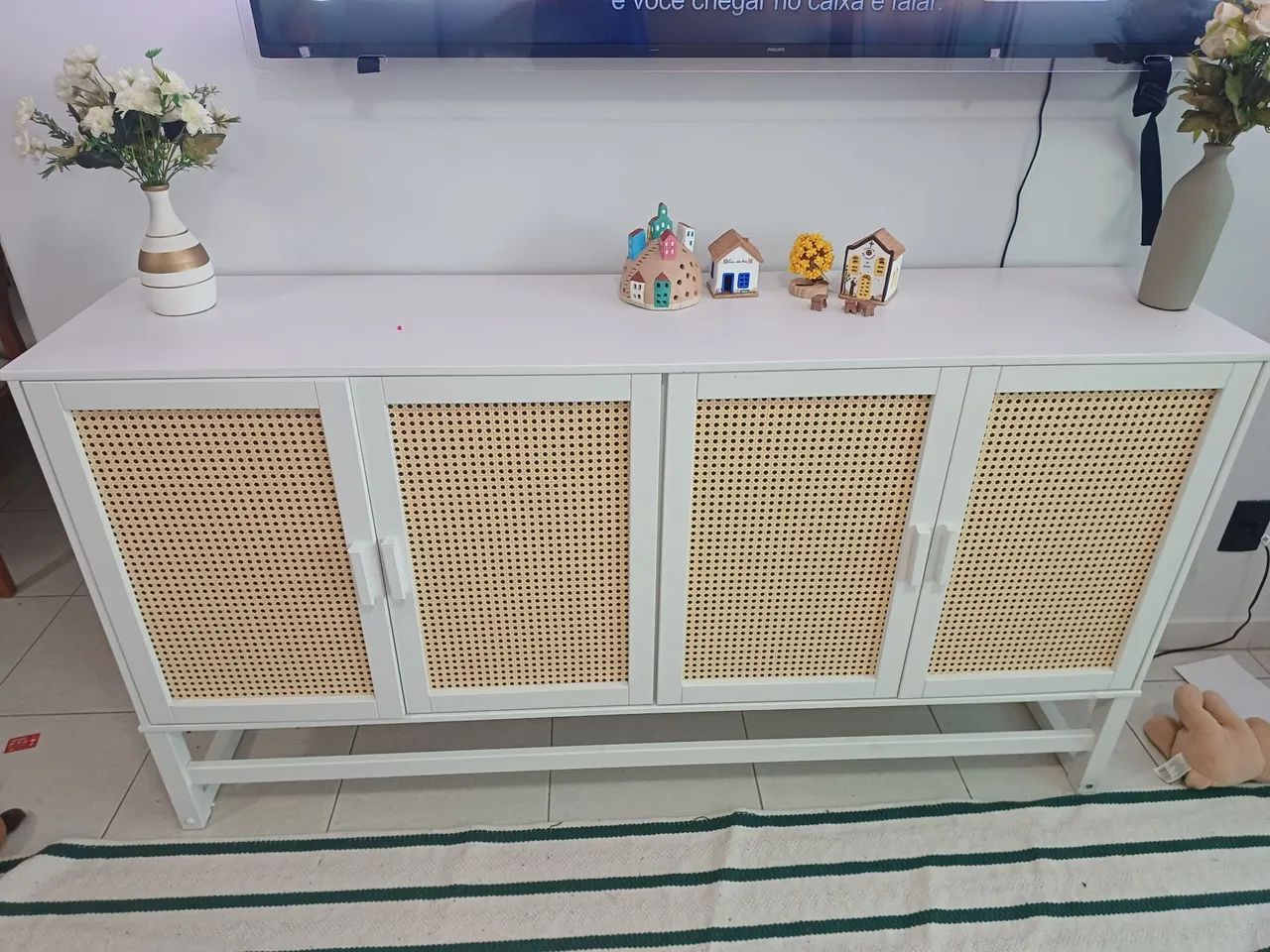 Buffet branco madeira maciça 