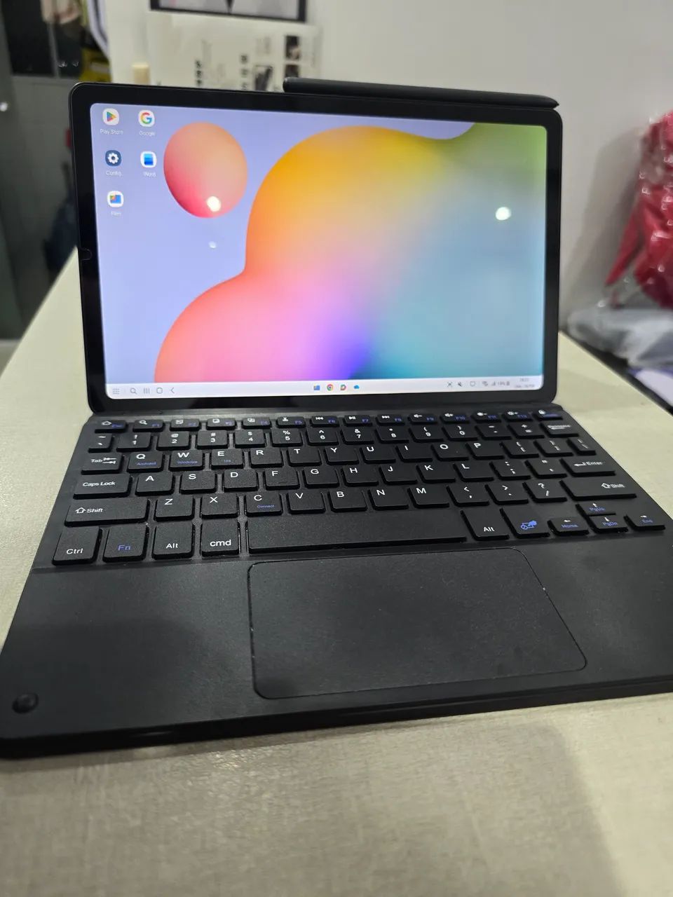 Tablet S6  128gb Samsung + teclado + caneta - Foto 5