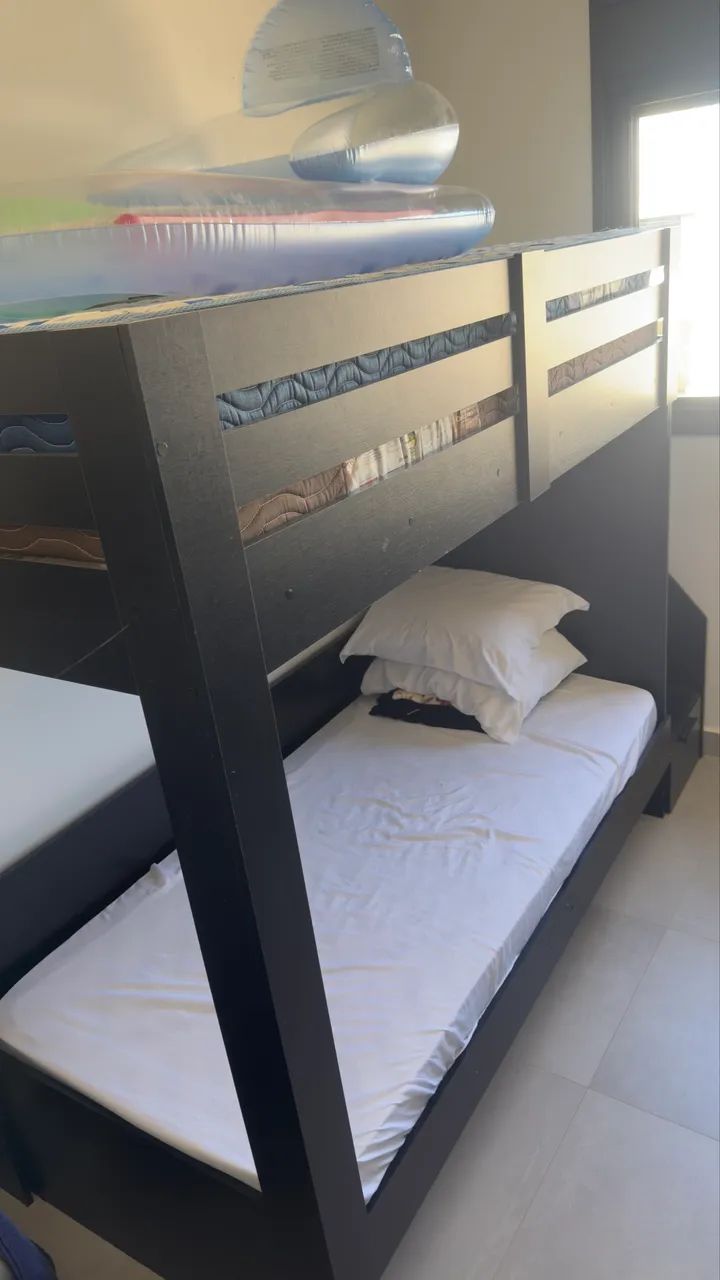 Cama solteiro multifuncional zerada beliche 