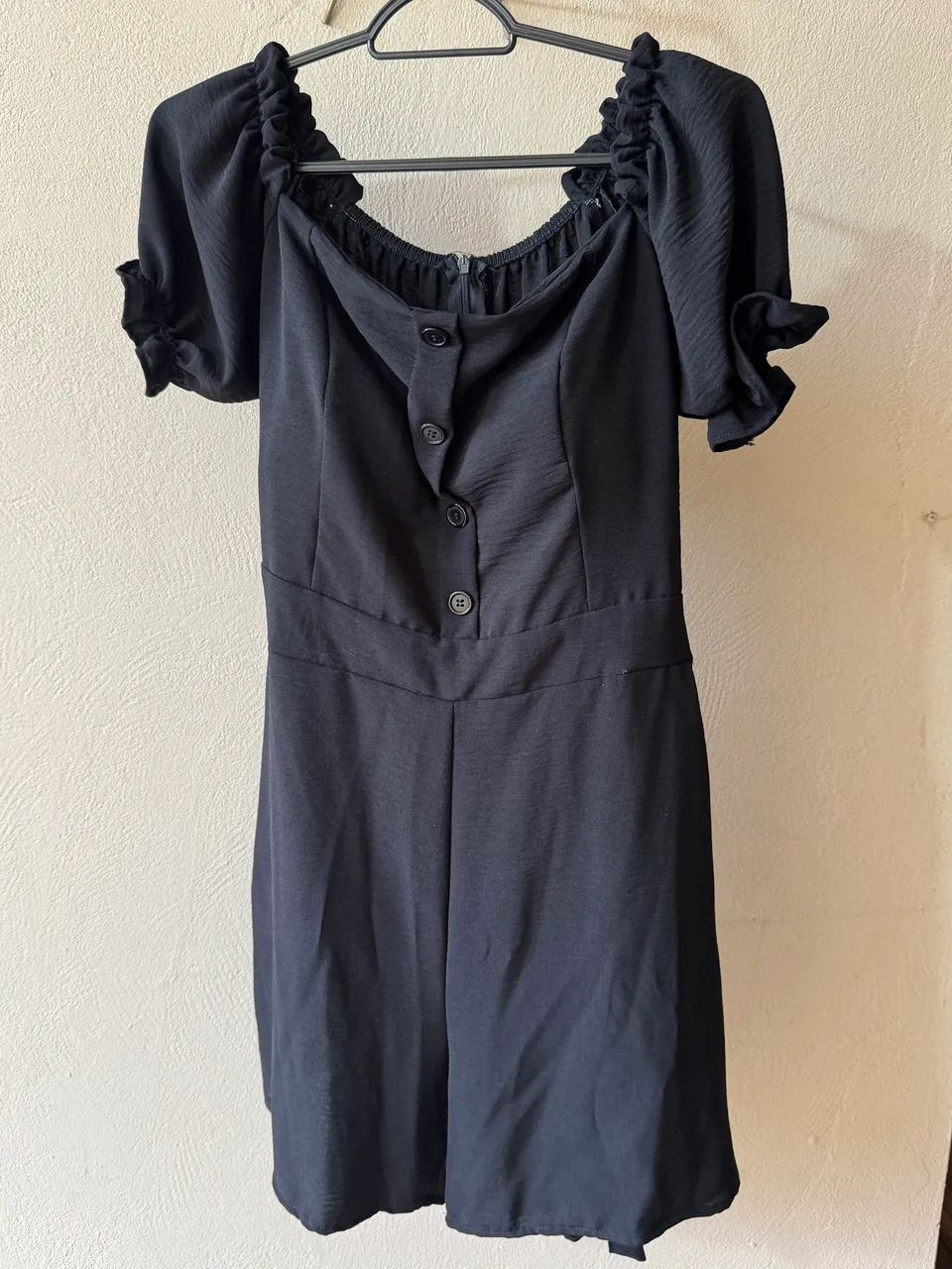 Macacão de short preto 