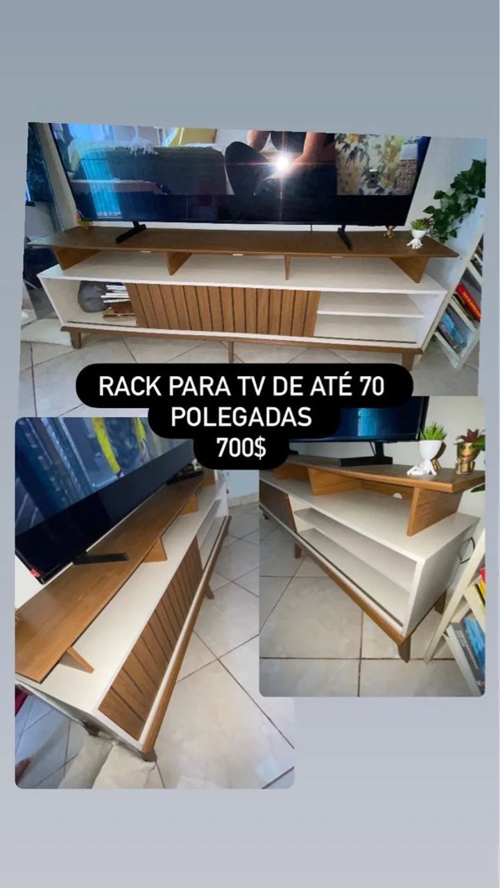 Rack de tv de até 70 polegadas 