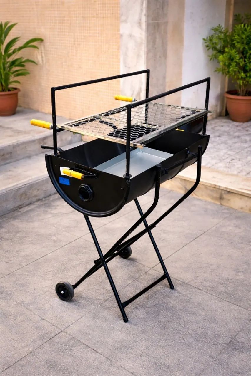 Churrasqueira Grande 100 Litros com Rodas e 2 Andares