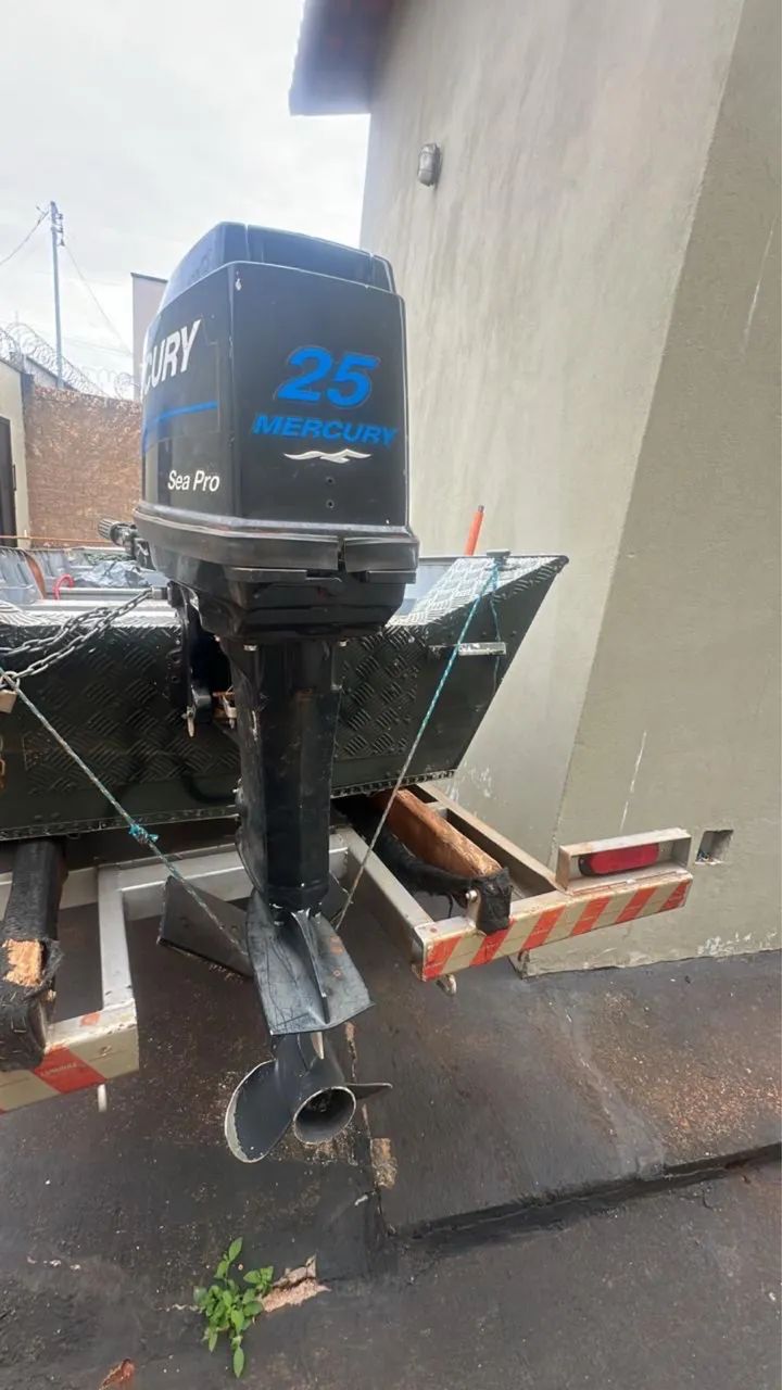 Conjunto Barco Motor e carreta - Foto 2