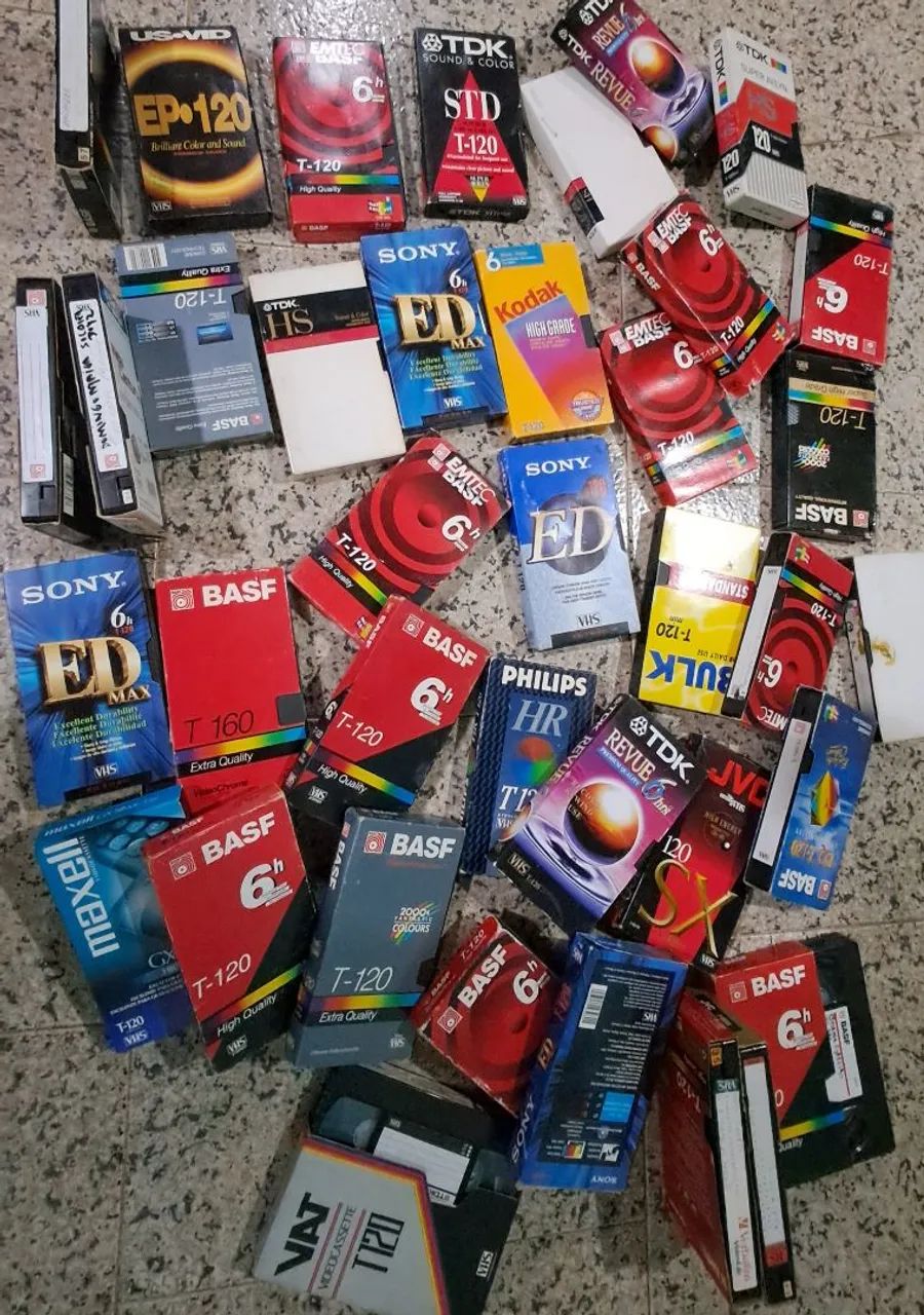 Lote VHS de Gravações 