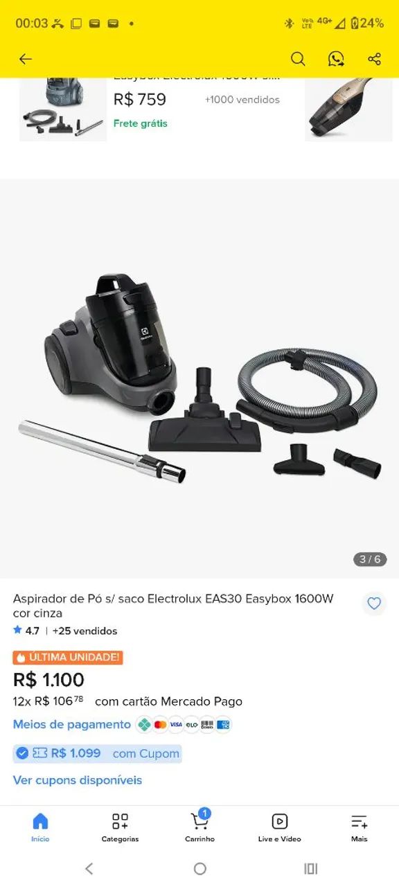 Aspirador Eletrolux  - Foto 3