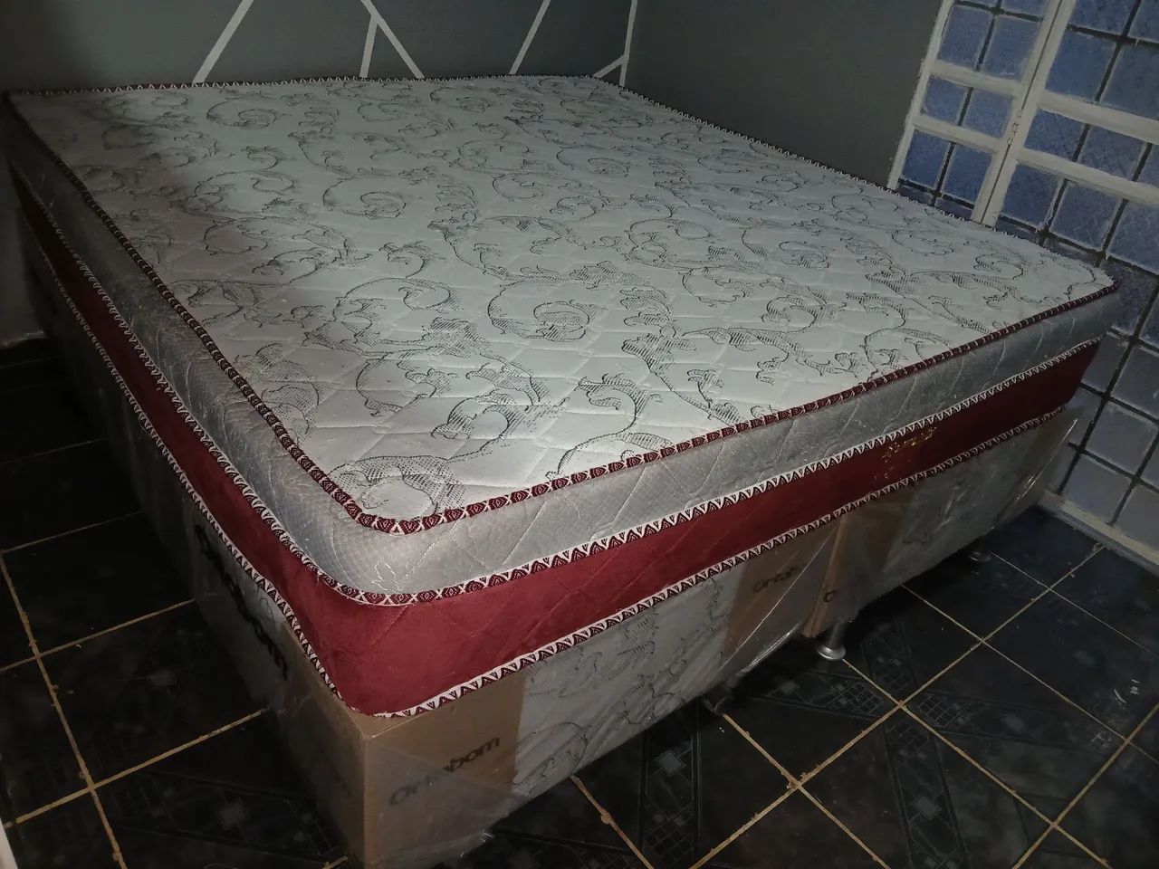 Cama Super King Duas Bases E Colchao De Molas Ensacadas Bem Alta Higienizada - Foto 4