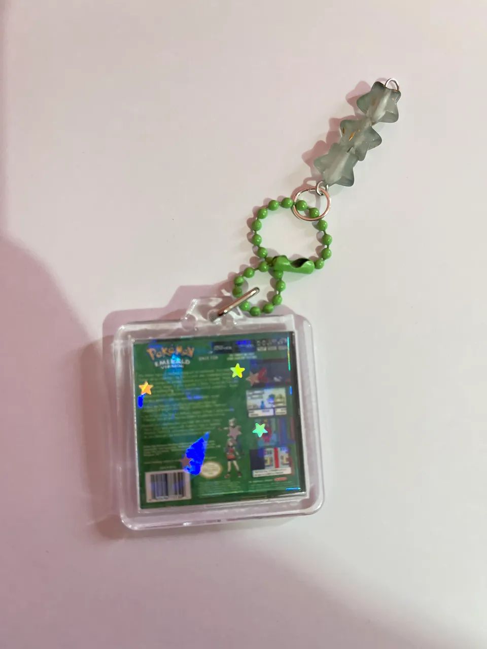Pokemon emerald - Chaveiro artesanal holográfico  - Foto 2