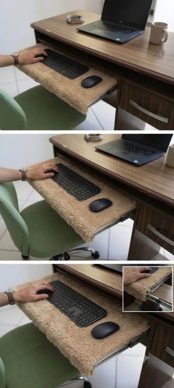 Escrivaninha / Mesa para Computador com Gaveta e Suporte de Teclado
