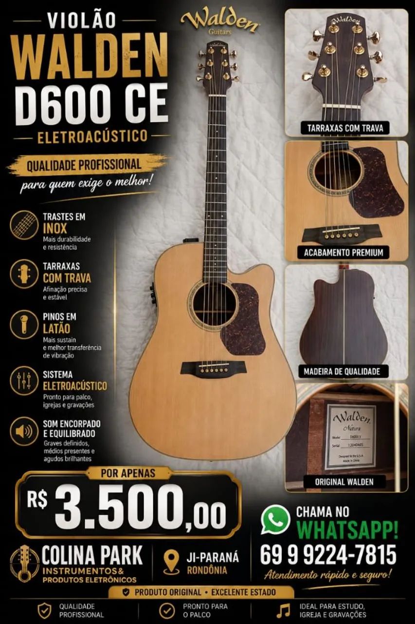 Violão Walden D 600
