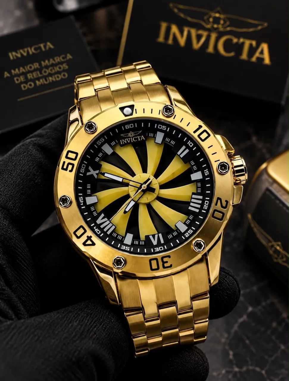 Invicta SpeedWay Ventilador Gold Novo