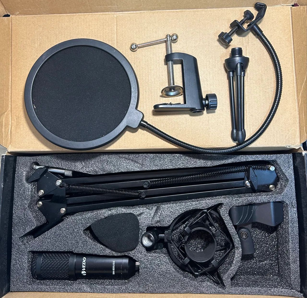 Kit Microfone Condensador BM-800 Completo - sem cabo - Foto 3