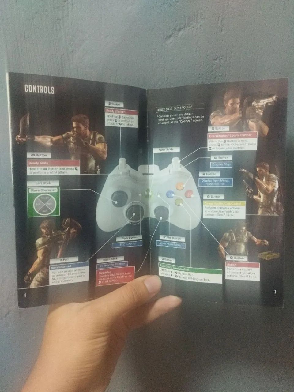 Capa + Manual Resident Evil 5 Xbox 360 Original (Sem CD) - Foto 4