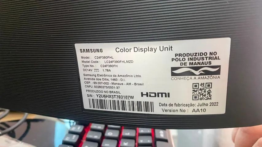 Monitor Samsung Curvo 24" Full HD - C24F390FHL - Foto 2