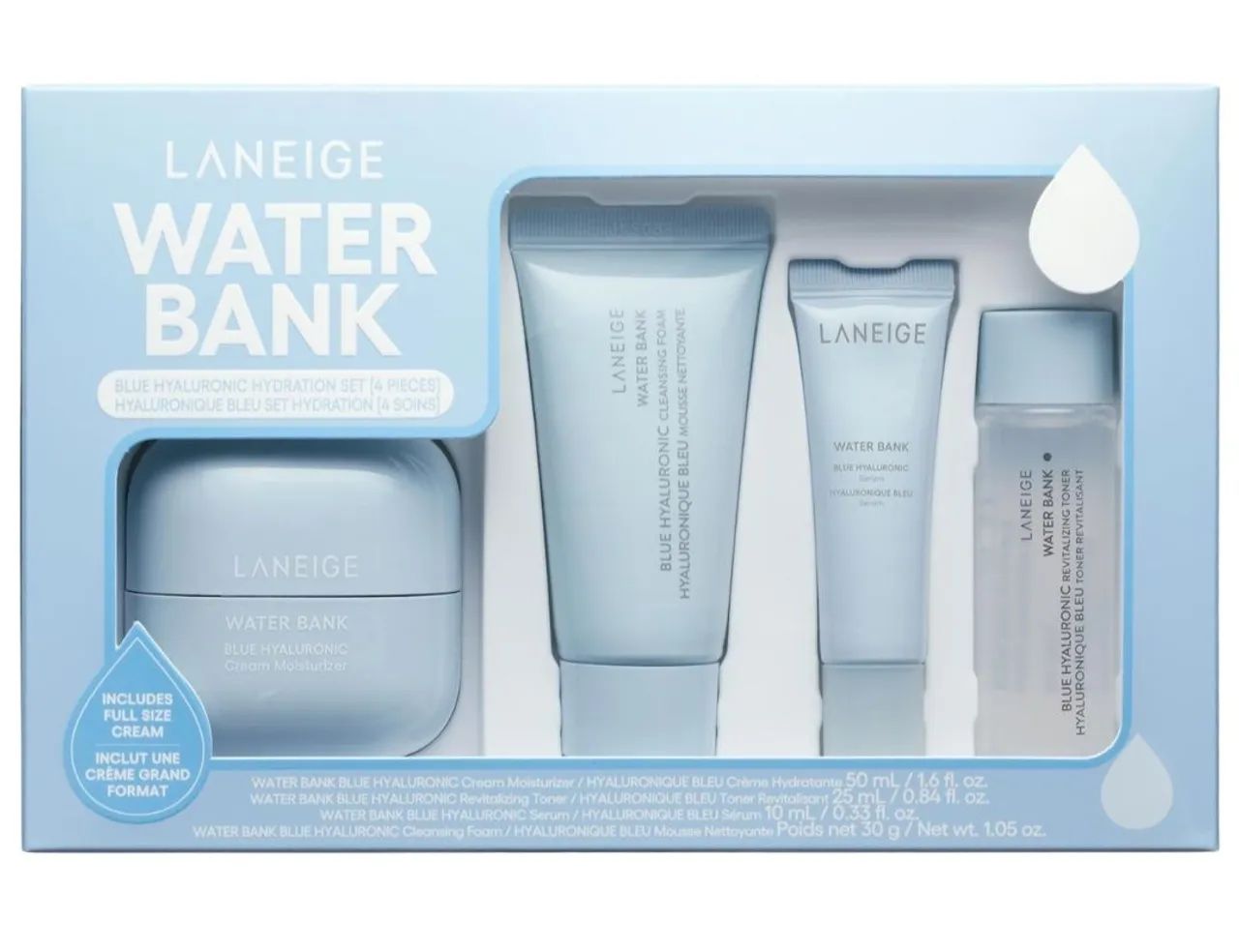 Laneige Water Bank Kit- Blue Hyaluronic Hydration Set