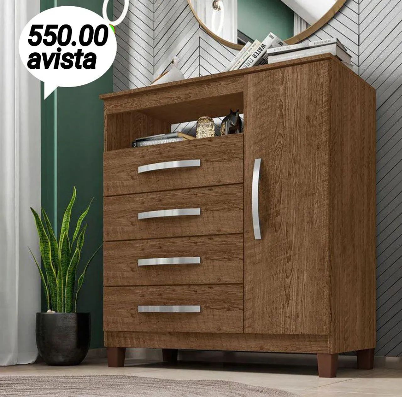 Cômoda nova 550 avista 