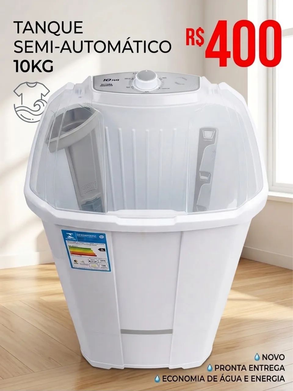 LAVADORA SEMI AUTOMATICA 10Kg