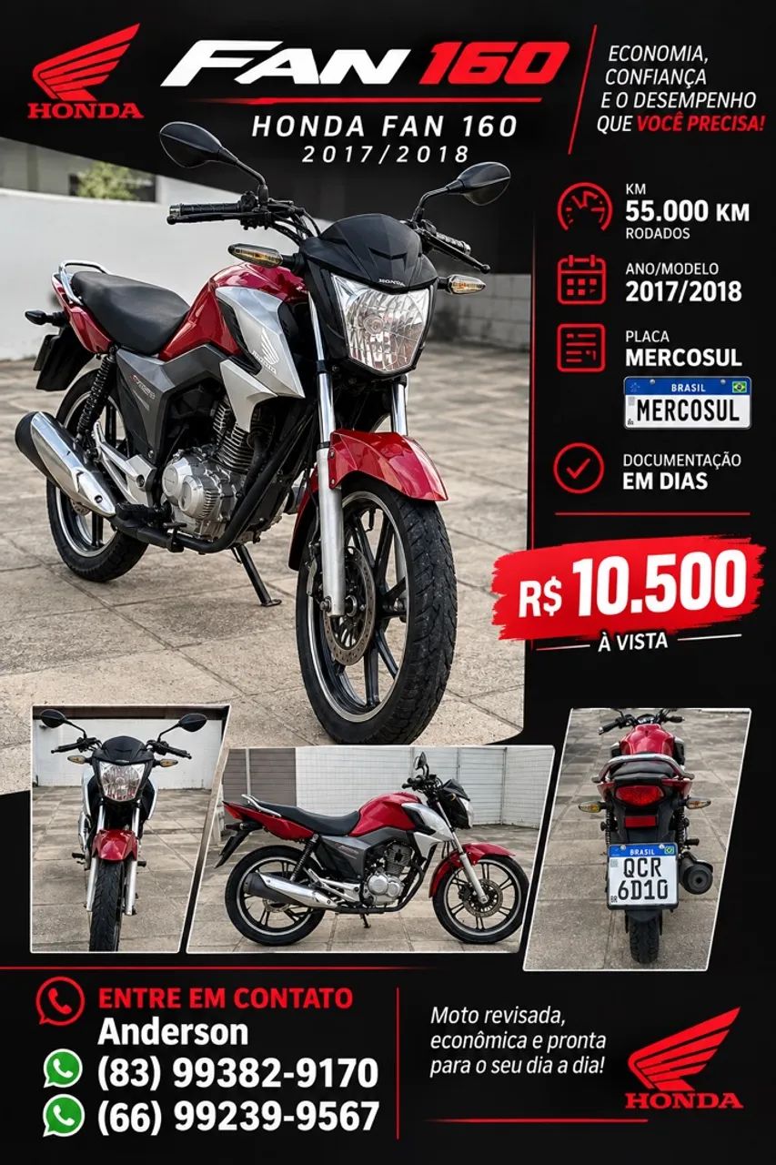 Honda Fan 160 2017/2018