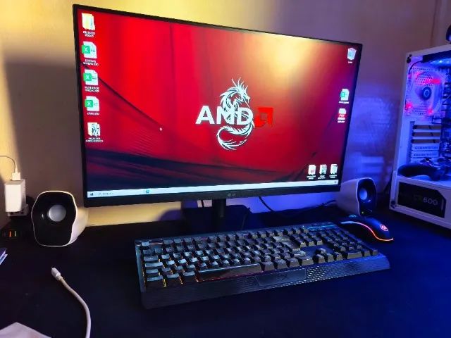 Monitor Gamer 27 Polegadas LG Full HD Free Sync 75 Hz Modelo 27MP400 Semi Novo + Caixa - Foto 5