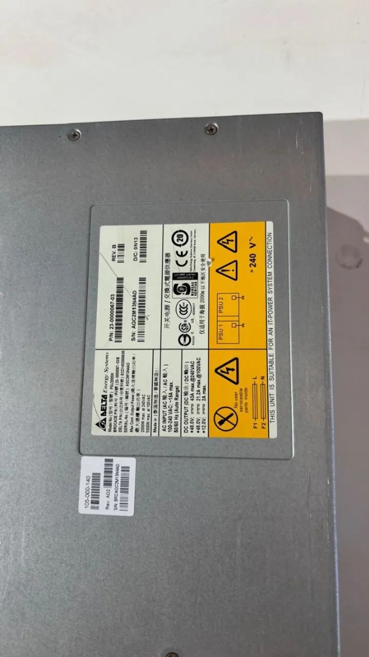 fonte de alimentação para servidores da marca Delta Electronics  modelo é PSU2000W - Foto 3
