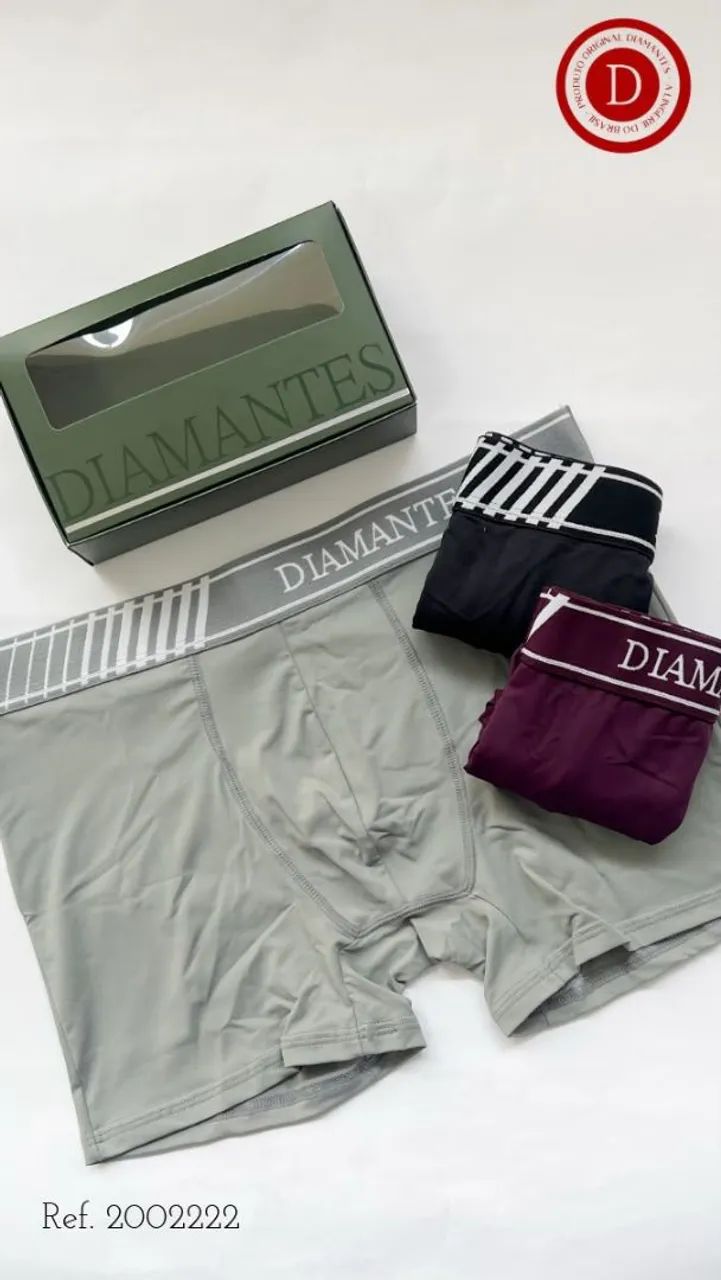 Cuecas Diamantes For Men Novas (Boxer, Slip e Plus Size) - PREÇO FIXO - Foto 5