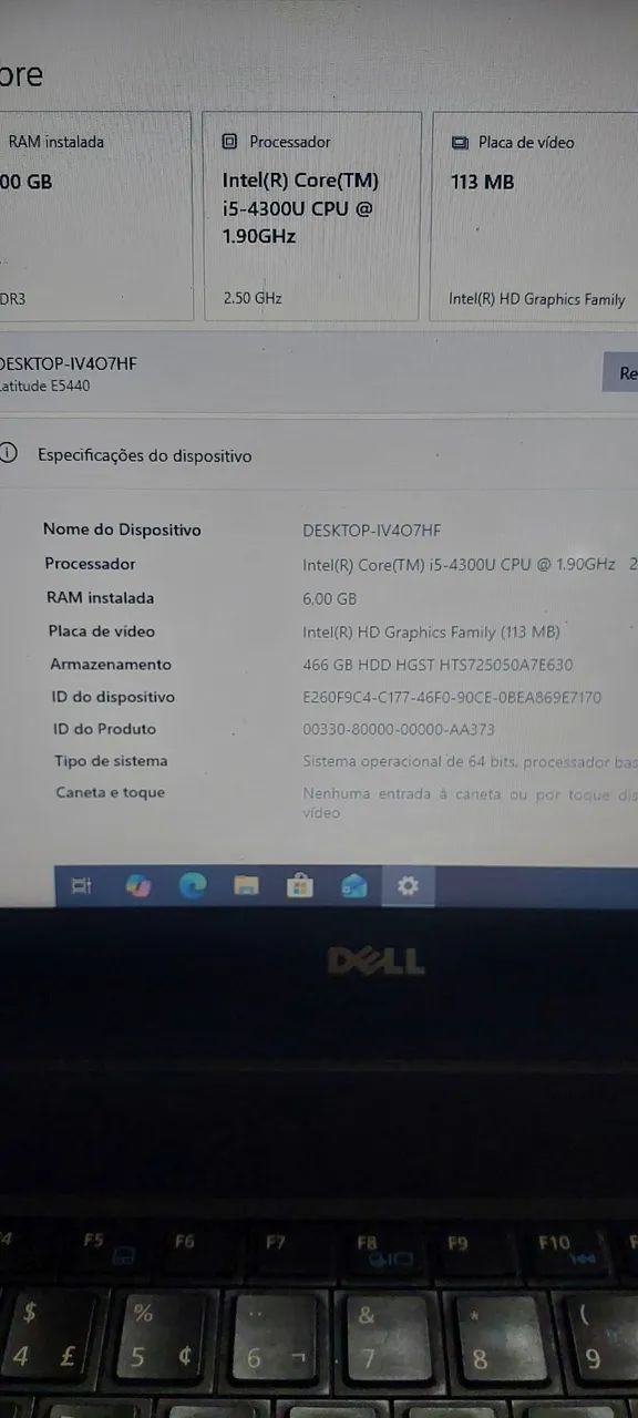 Notebook Dell i5 4G - Foto 5