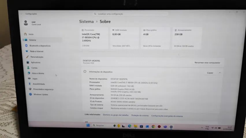 Notebook Dell 3530 i7-8a - (4GB  video) - Foto 2