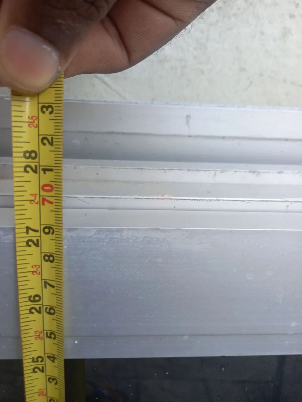 Vendo 3 portas em vidro e aluminio  - Foto 2