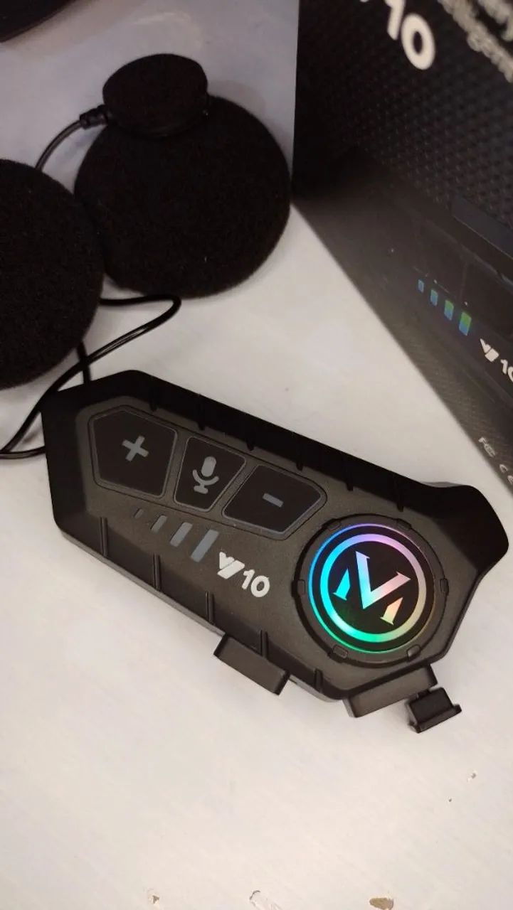 ? Intercomunicador V10 Bluetooth p/ Capacete - Foto 2