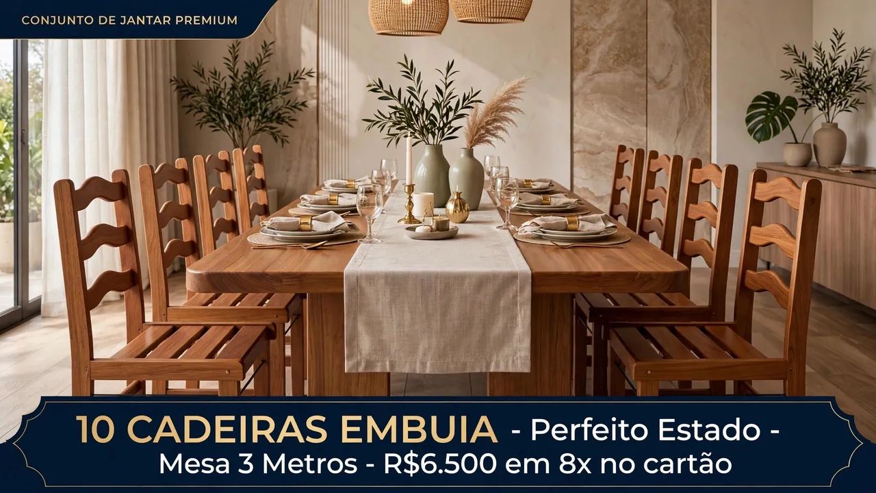 Mesa de madeira  embuia  - Foto 4