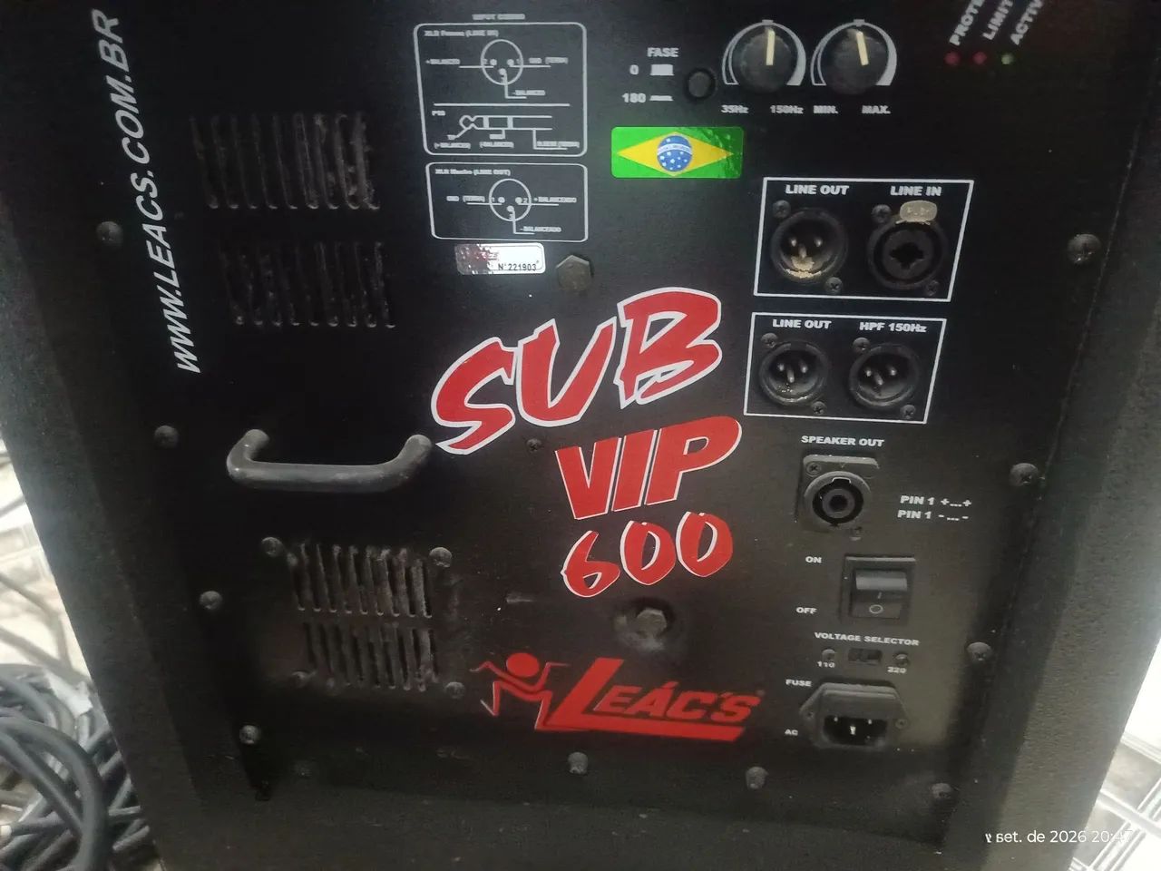 Caixa Leacs subgrave Vip 600 - Foto 3