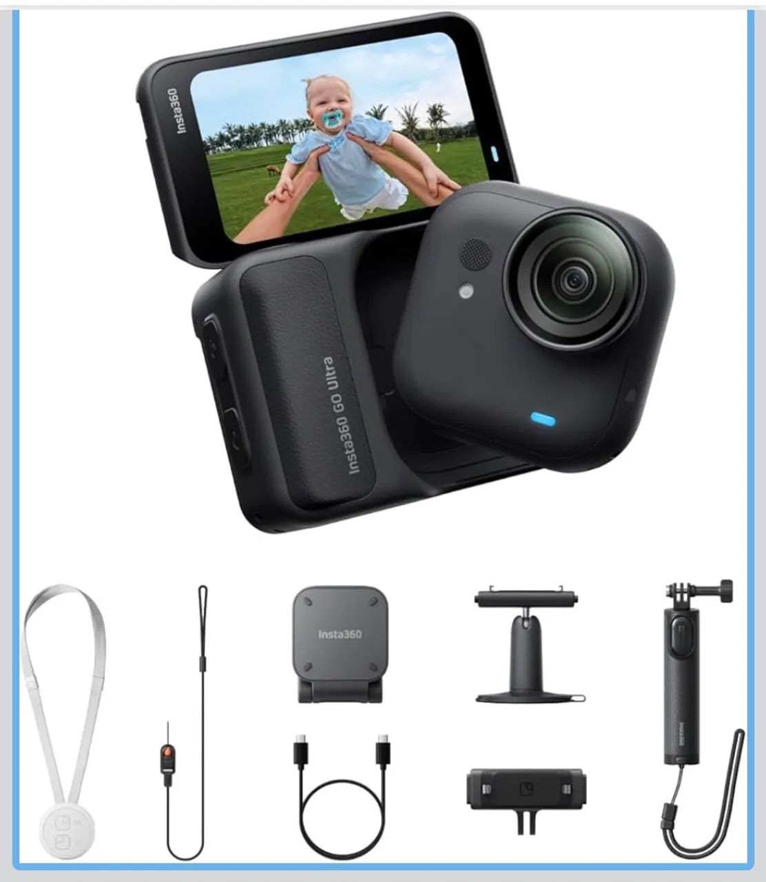 Câmera Ação Insta360 Go Ultra Bundle - Foto 5