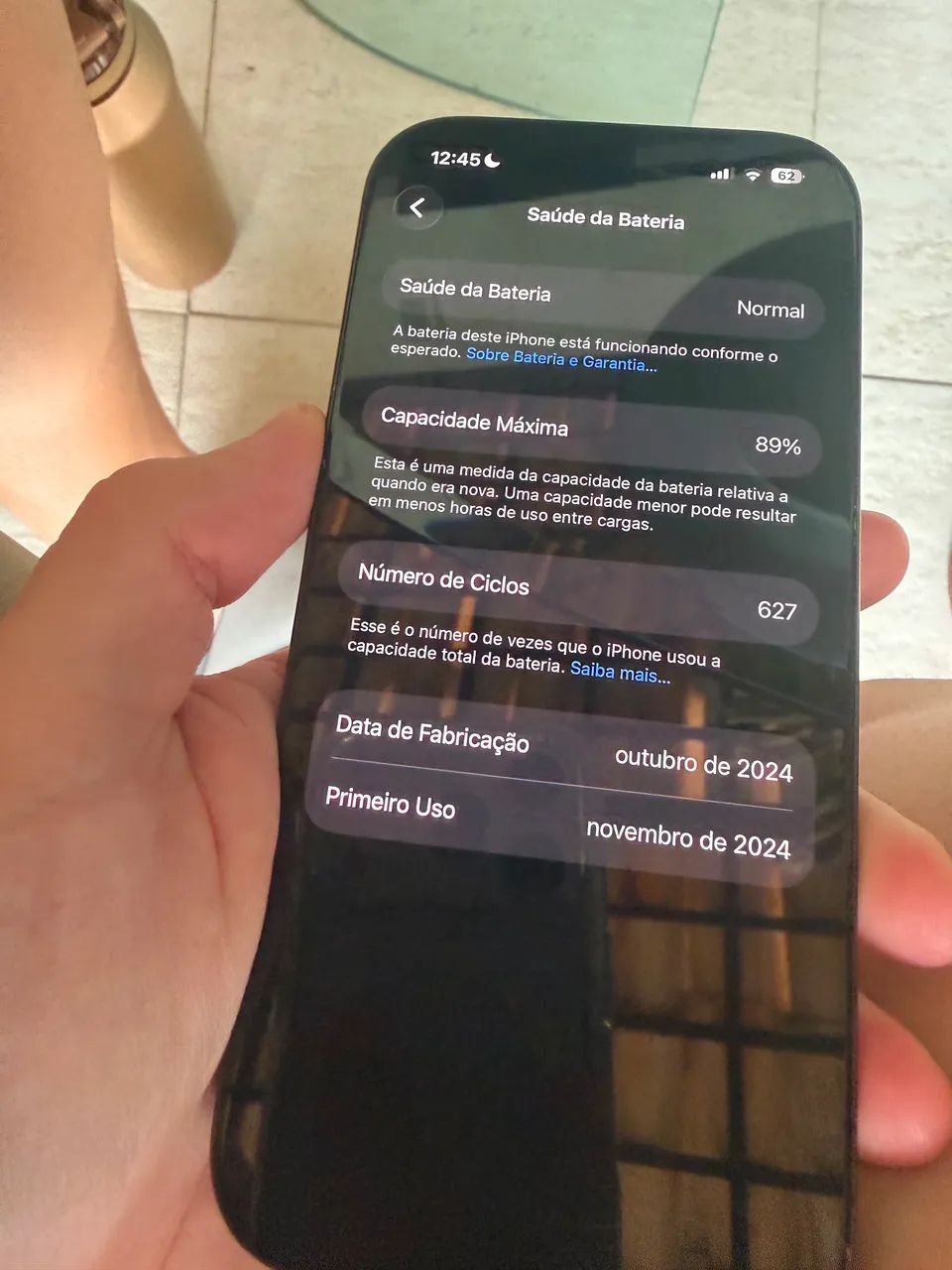 iPhone 16 Pro preto titânio. 256gb - Foto 5