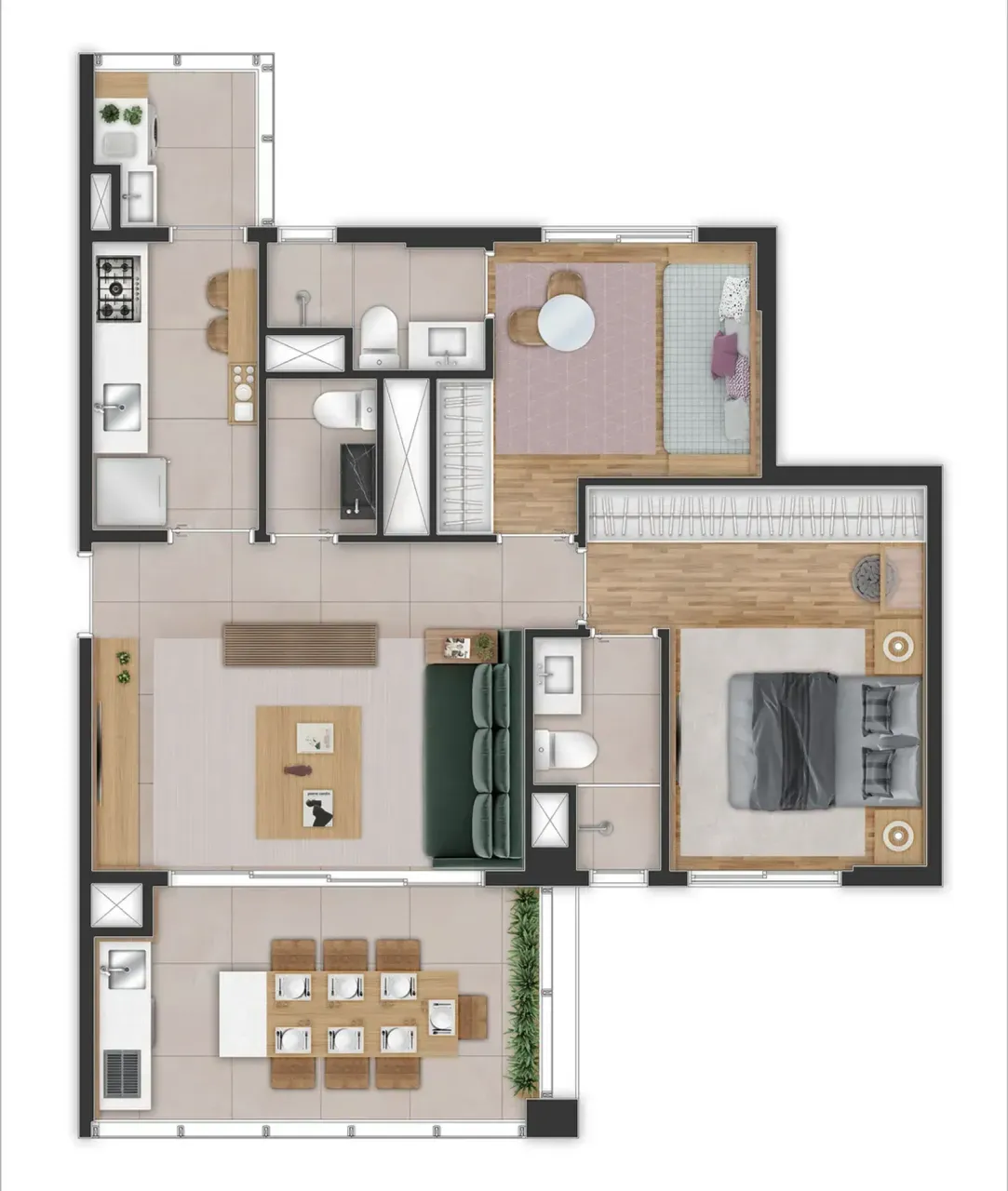 PLANTA 73m²