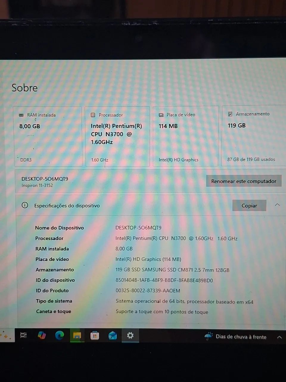 Notebook DELL INSPIRON 11 3152 - Foto 5