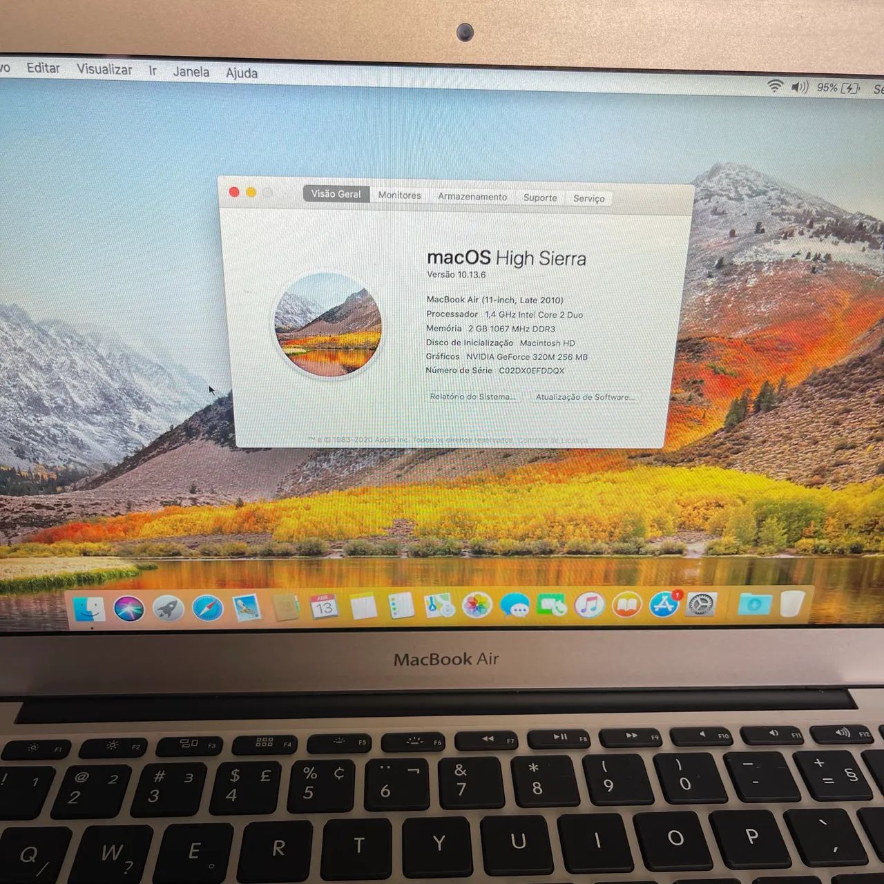 Computador MacBook air 11 a1370 em excelente estado bateria nova - Foto 3