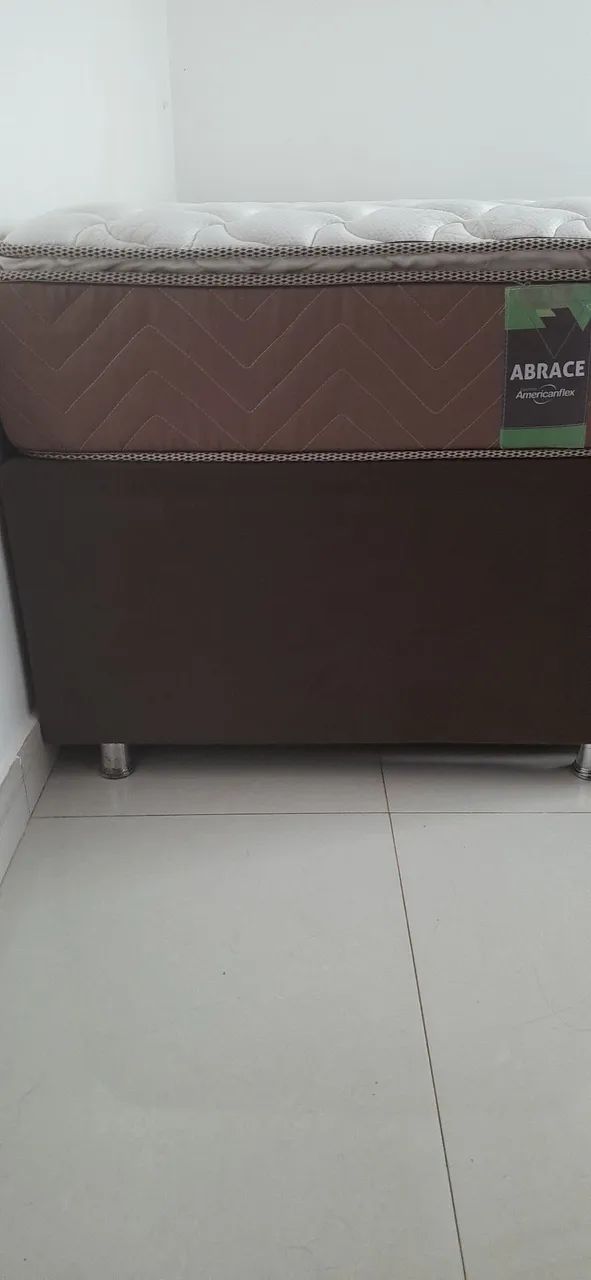Cama box solteiro com auxiliar 