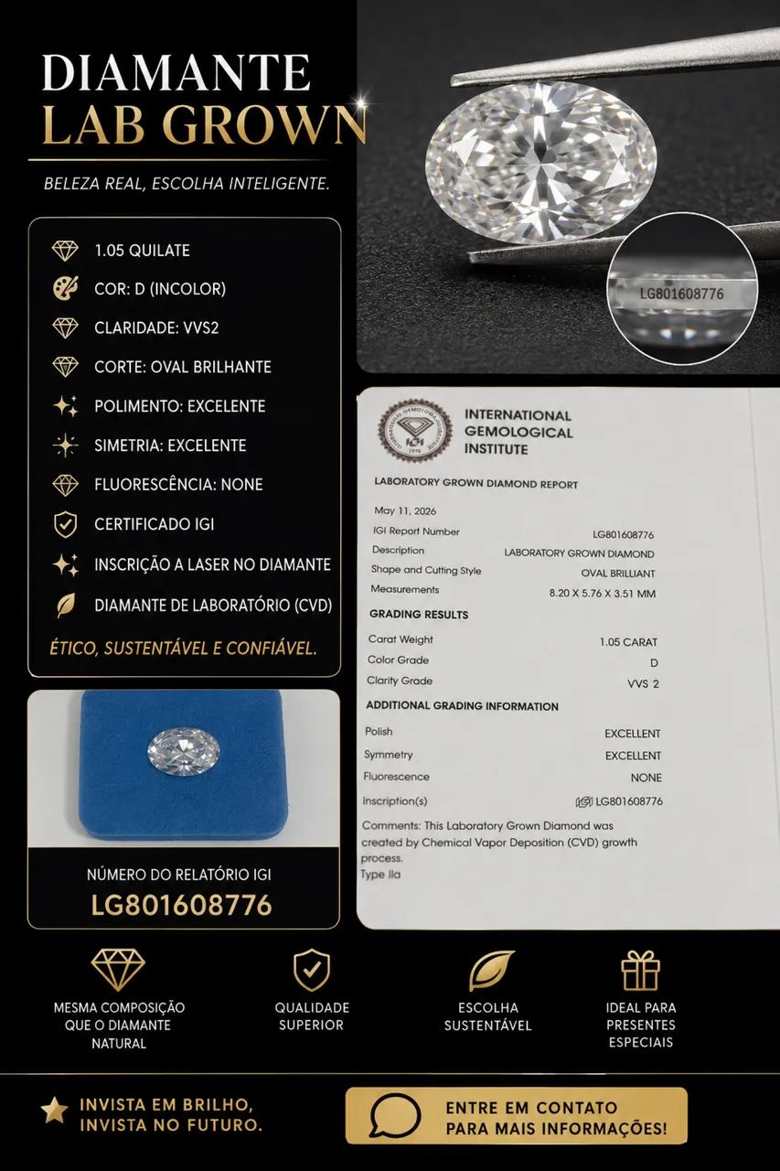 Diamante de laboratorio 