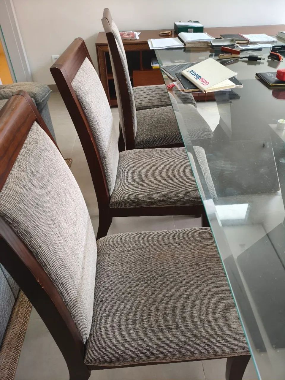 Mesa de vidro com 8 lugares 2,20 x1, 10 - Foto 4