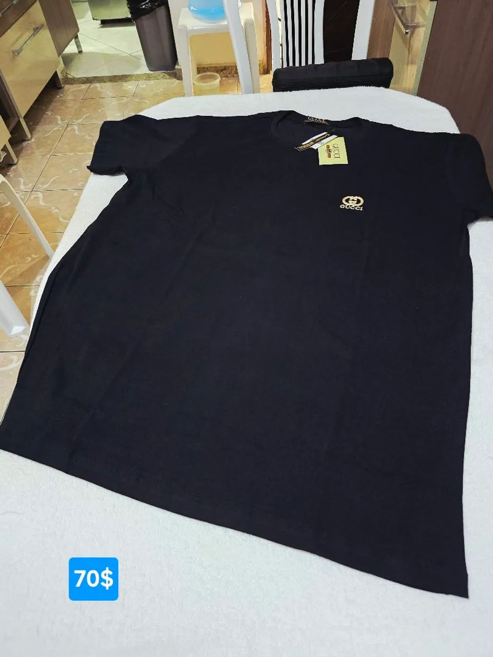 Camisa Grife peruana elastano da Gucci GG  - Foto 2