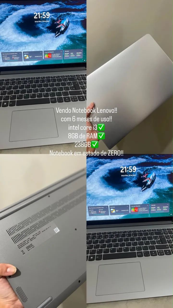 notebook LENOVO i3