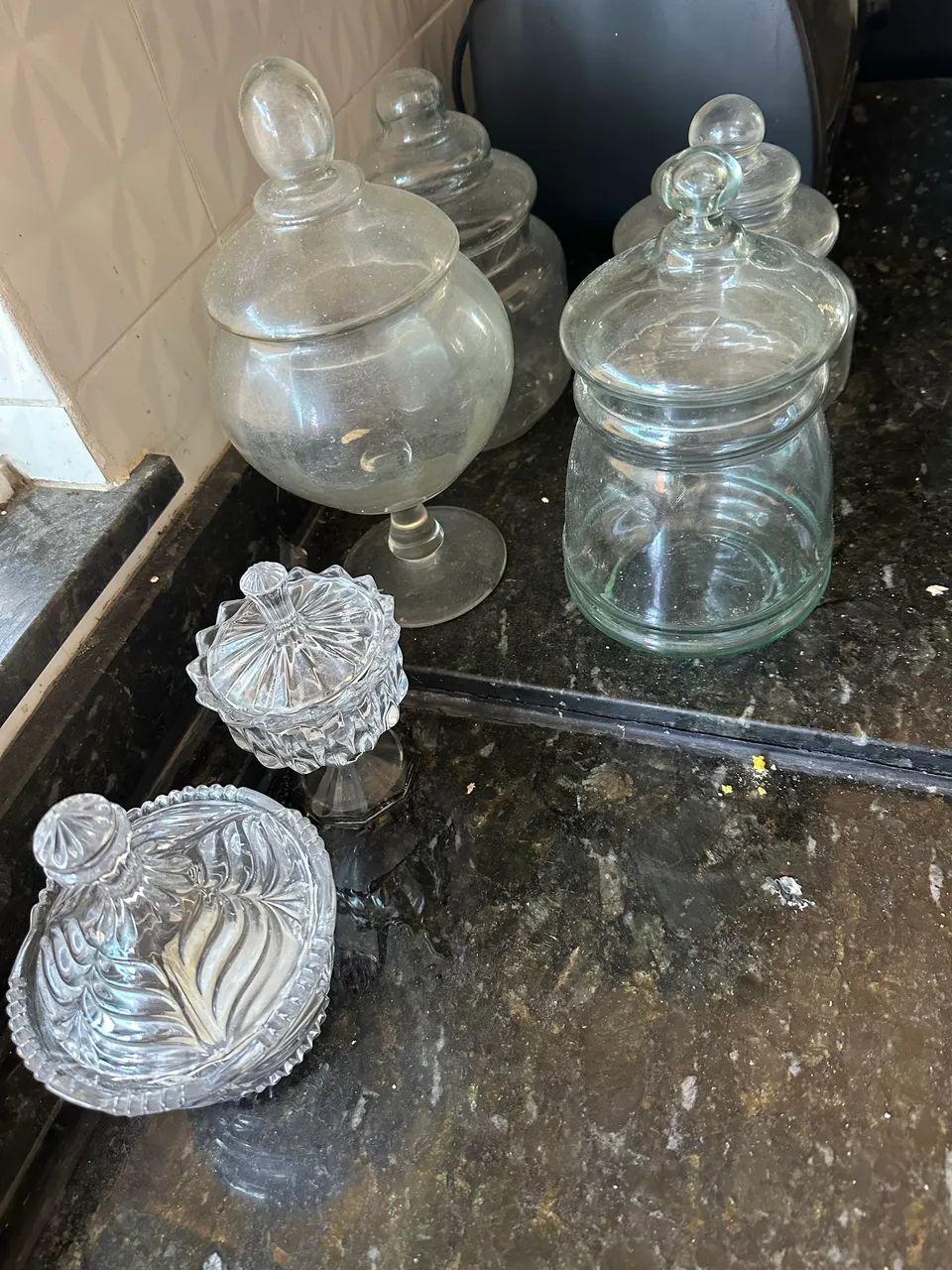Qualquer Potiche de cristal $100. - Foto 4