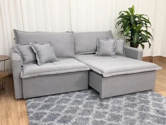 Sofá Retrátil Zoe 2.20m / sem caixa - Entrega Rápida  - Foto 2
