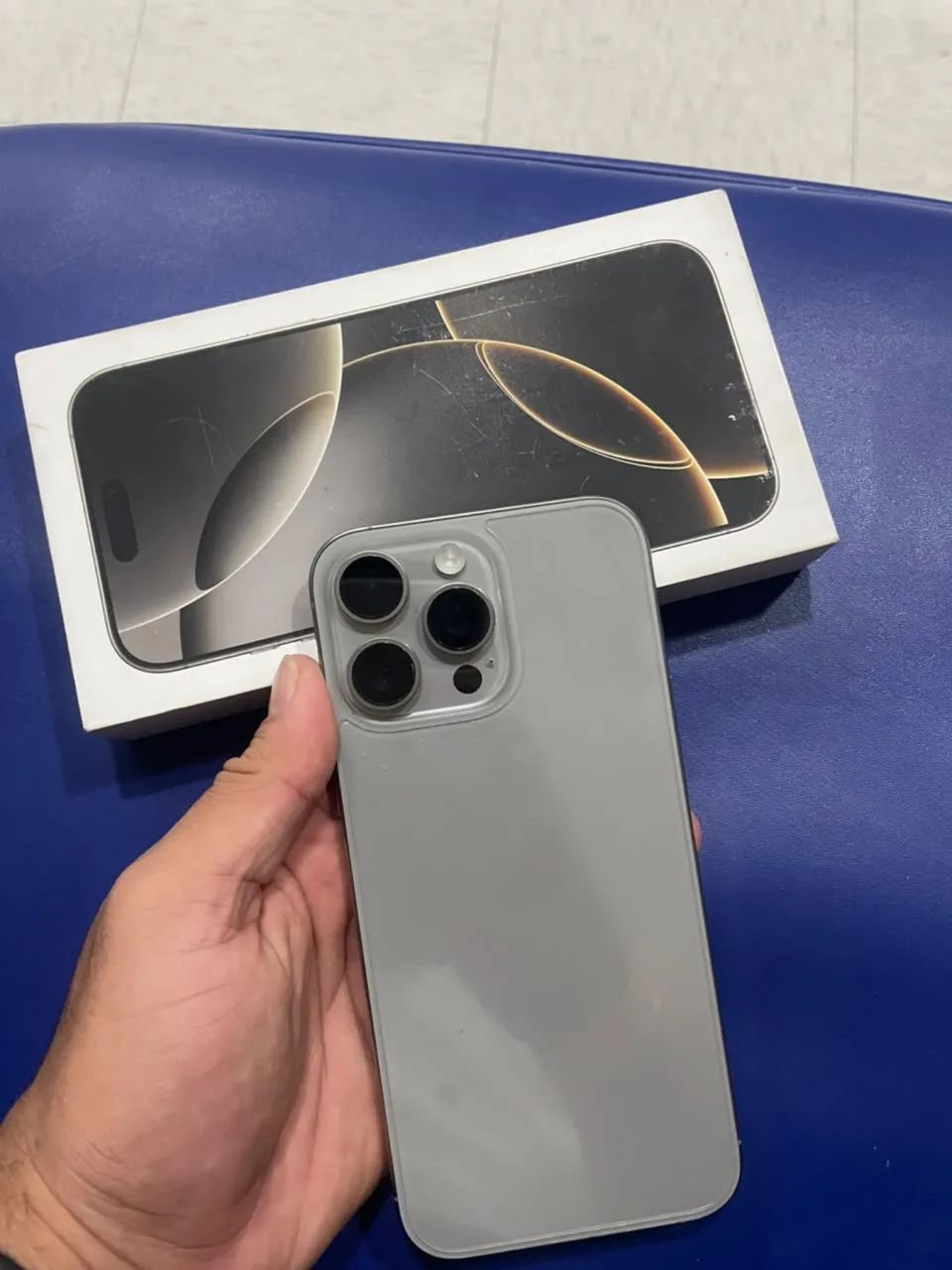 iPhone 16 pro max prata 256